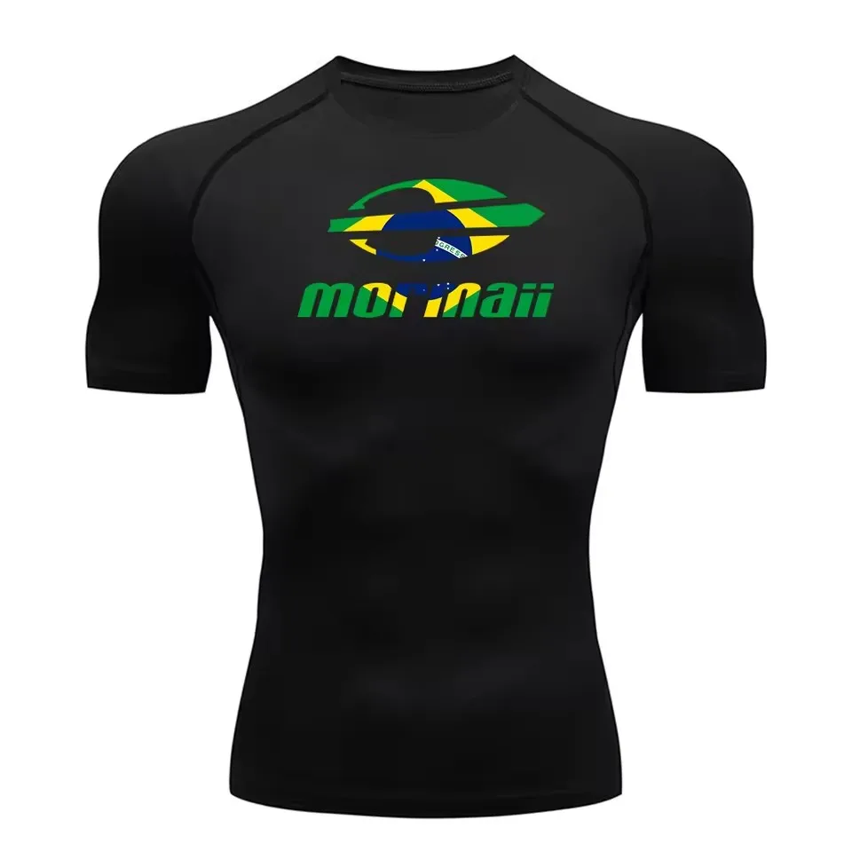 T Shirt Tight Fit - 男性ラッシュガードサーフィンダイビング Tシャツ水着タイト半袖 Tシャツ水泳フロースーツトップ UV 水泳ラッシュガード防止クラゲ