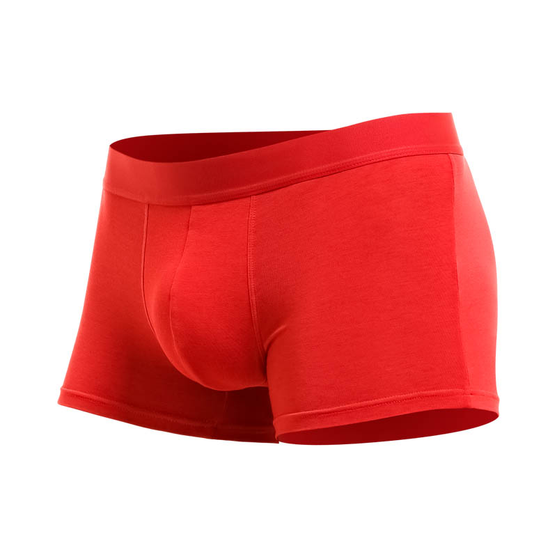 Boxer Shorts Modal - 男性用下着、男性用ボクサーブリーフ、亥年用の赤い下着、男性用ギフト、結婚式用薄型ボクサーブリーフ、赤い下着