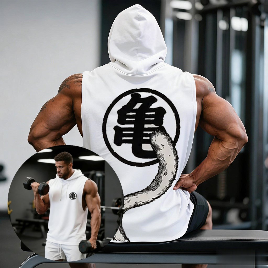 Sleeveless Undershirt - 2026年ドラゴンボールアニメジムベストメンズタンクトップオーバーサイズカジュアルフーディースリーブレスTシャツストリートウェアグラフィックTシャツサマーY2K服