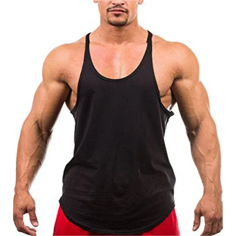 男性用ノースリーブランニングベスト、ジムシングレット、サスペ - Suspender Tank Top のレビューと価格