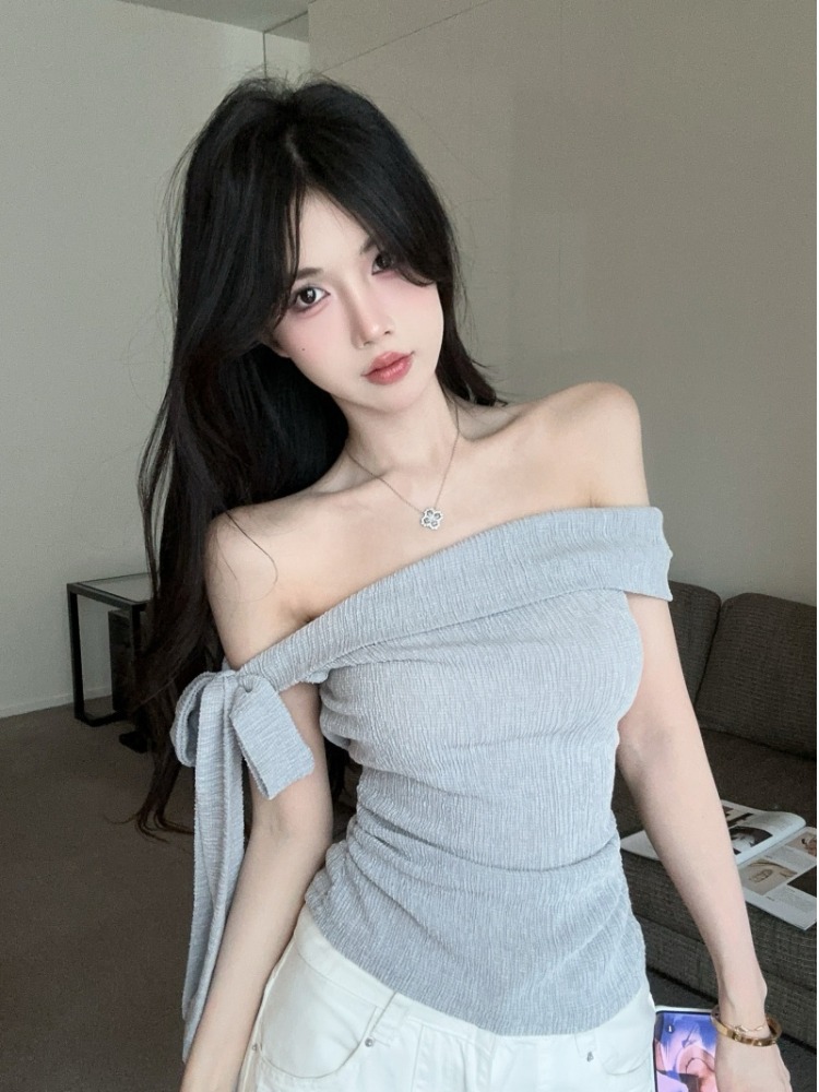 スパイシーガール ワンショルダー タイウエスト 半袖 レディ - T Shirt Tight Fit のレビューと価格