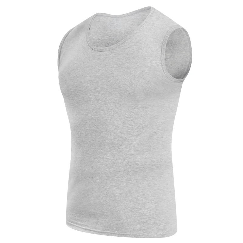 メンズ四季対応タイトコットンベスト、レジャー・スポーツ・フィ - T Shirt Tight Fit のレビューと価格