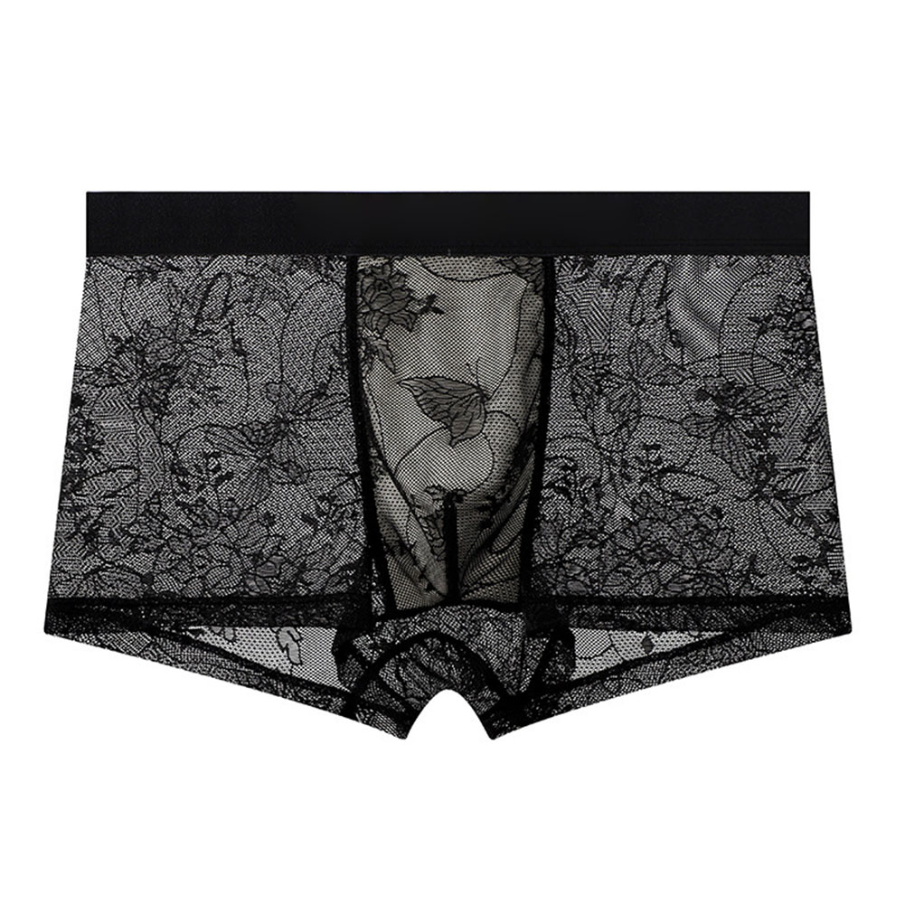 セクシーなメンズボクサーショーツメッシュ男性下着ランジェリー - Boxer Shorts Modal のレビューと価格