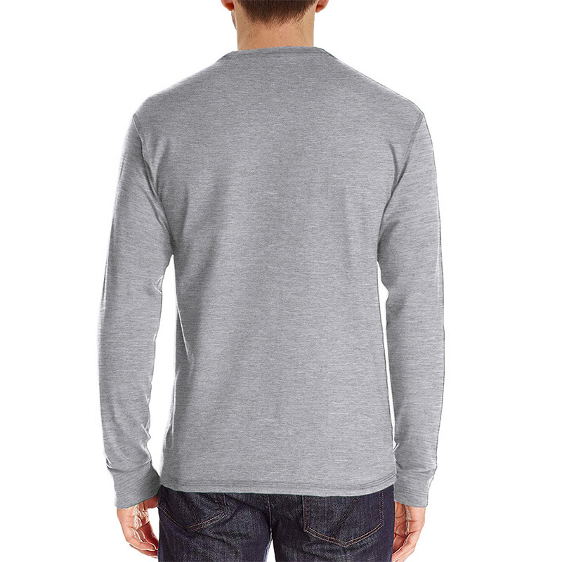 メンズ長袖ヘンリースタイル Tシャツ コットン スリムフィッ - Undershirt Crew Neck のレビューと価格