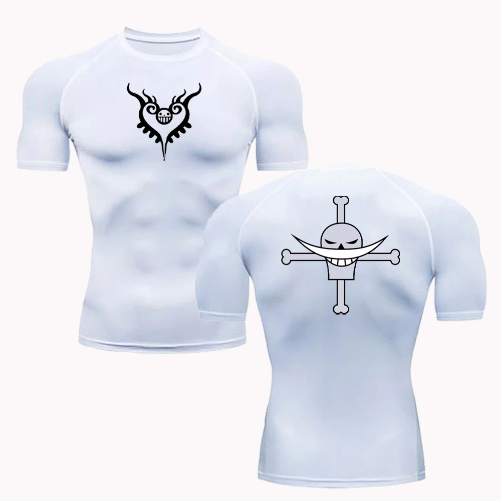 夏男性日焼け防止服アニメ Tシャツフィットネス速乾性ランニン - T Shirt Tight Fit のレビューと価格