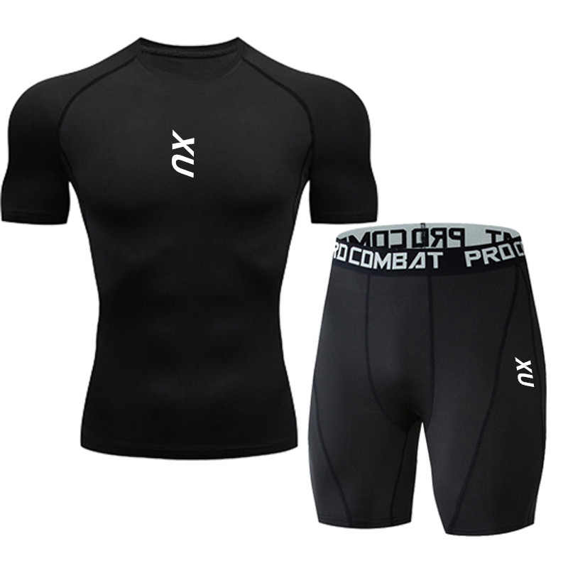 メンズランニング用タイトTシャツ、半袖スポーツTシャツ、ジム - T Shirt Tight Fit のレビューと価格