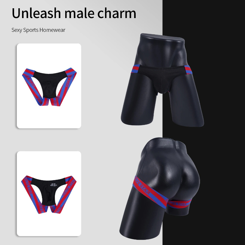 男性用ジョックストラップ下着、高弾性コットン素材、カラフルな - Jockstrap Athletic のレビューと価格