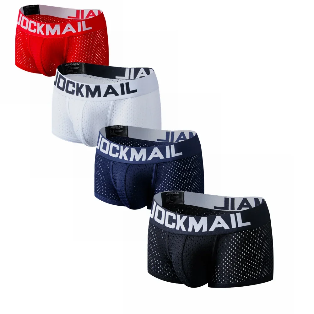 Jockmail-男性用通気性ボクサーショーツ、メッシュ下着 - Multi Pack Underwear のレビューと価格