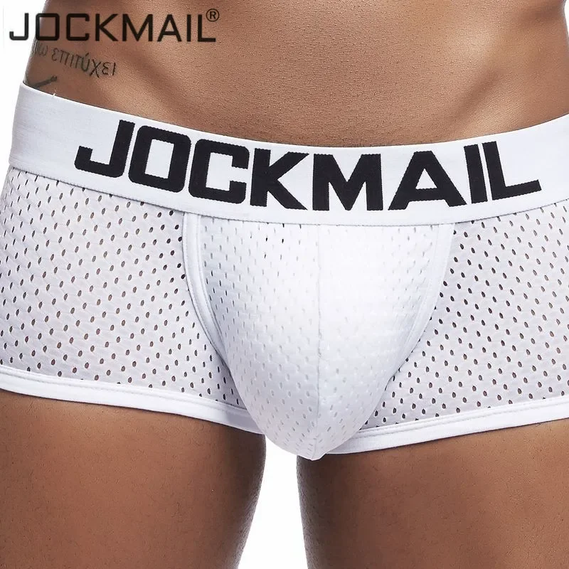 Jockmail-男性用通気性ボクサーショーツ、メッシュ下着 - Multi Pack Underwear のレビューと価格