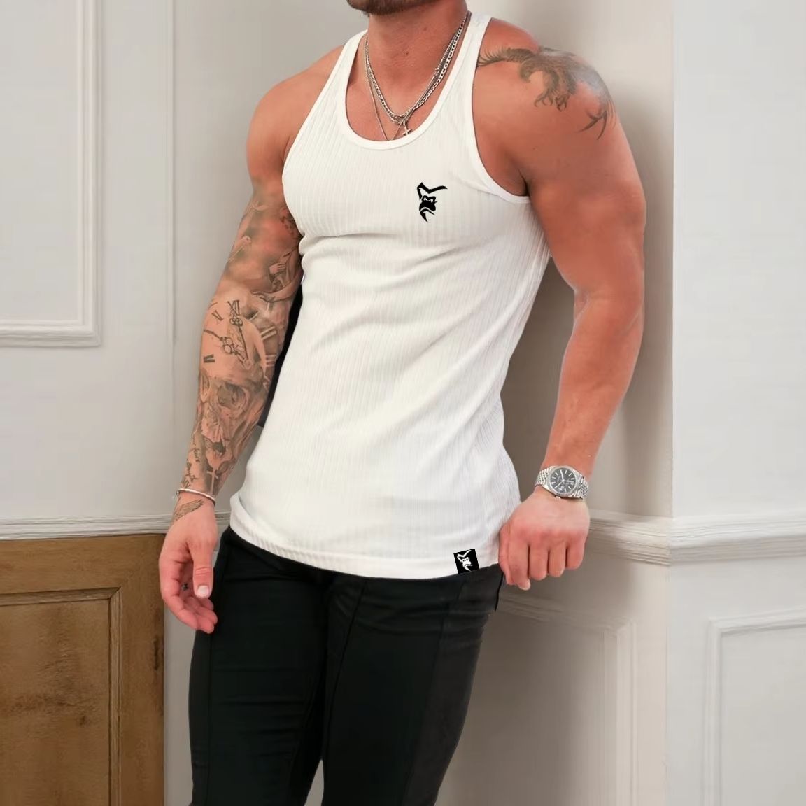 新しいメンズクイックドライランニングタンクトップ通気性ノース - Sleeveless Undershirt のレビューと価格