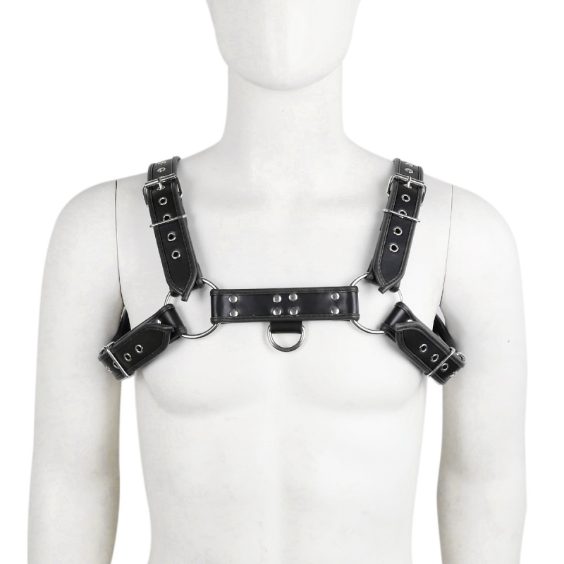 フェチ男性ランジェリーハーネス男性服タンクトップ性的ボディレ - Suspender Tank Top のレビューと価格
