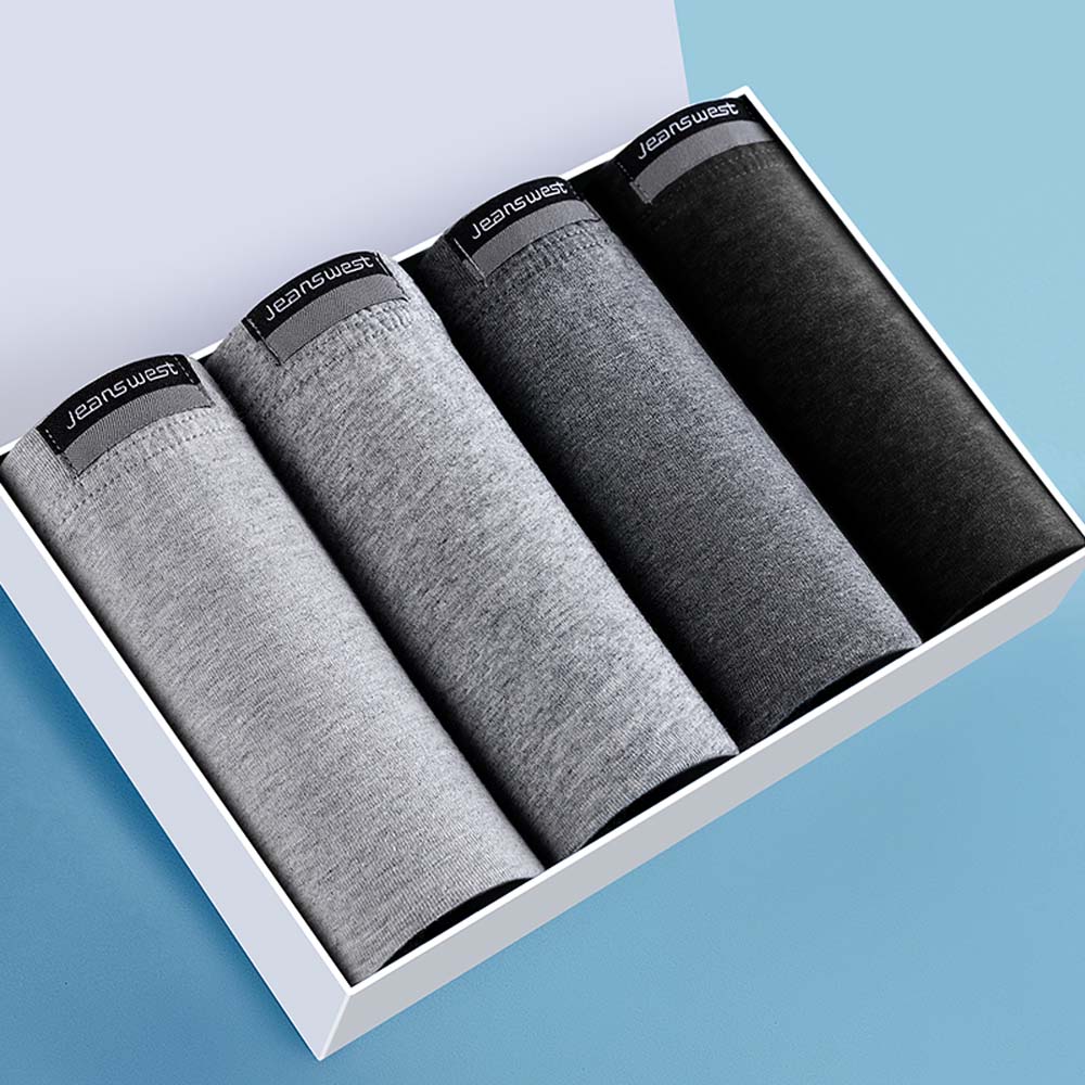 2/3/4 個ボクサー男綿通気性メンズパンティー 3D カッ - Boxer Brief Pack Cotton のレビューと価格