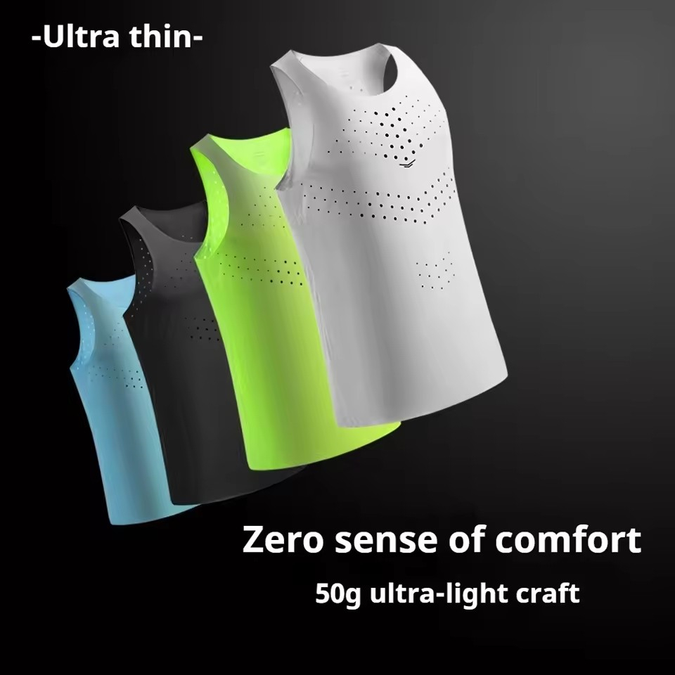 メンズ軽量ランニングベストトップス マラソン アウトドアスポ - Sleeveless Undershirt のレビューと価格
