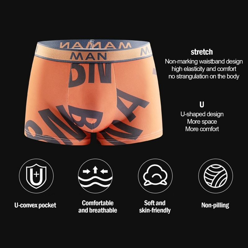 メンズ綿シームレス通気性ボクサーブリーフ5枚組固定カラー、ず - Multi Pack Underwear のレビューと価格