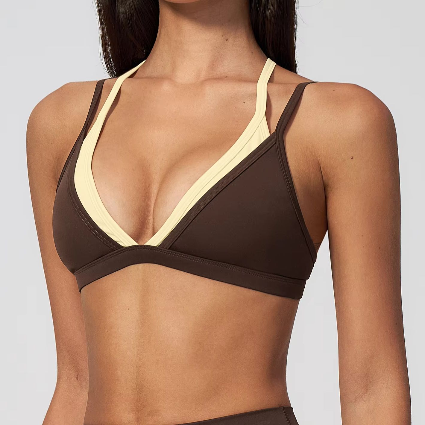セクシーなスポーツブラ女性ジムトップランニングバックレスヨガ - Quick Dry Underwear のレビューと価格