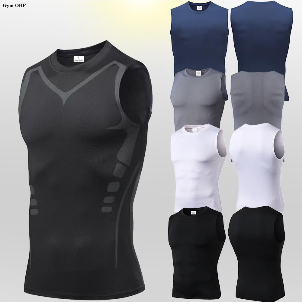 メンズコンプレッションタンクトップジムトレーニングランニング - Sleeveless Undershirt のレビューと価格